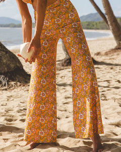 Frankie Wide Leg Flares ~ Marigold