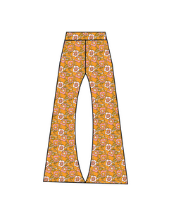 Frankie Wide Leg Flares ~ Marigold